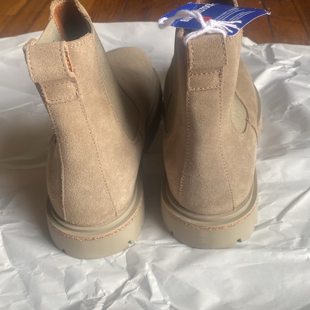 Birkenstock Women's Suede Chelsea Ankle Boots in Taupe - Picture 5 of 7
